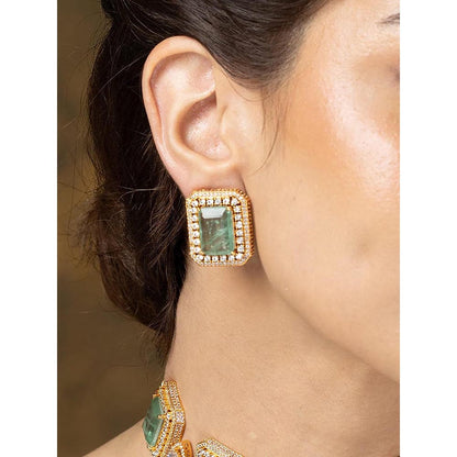 Joules By Radhika Mint Majesty Choker Necklace Set