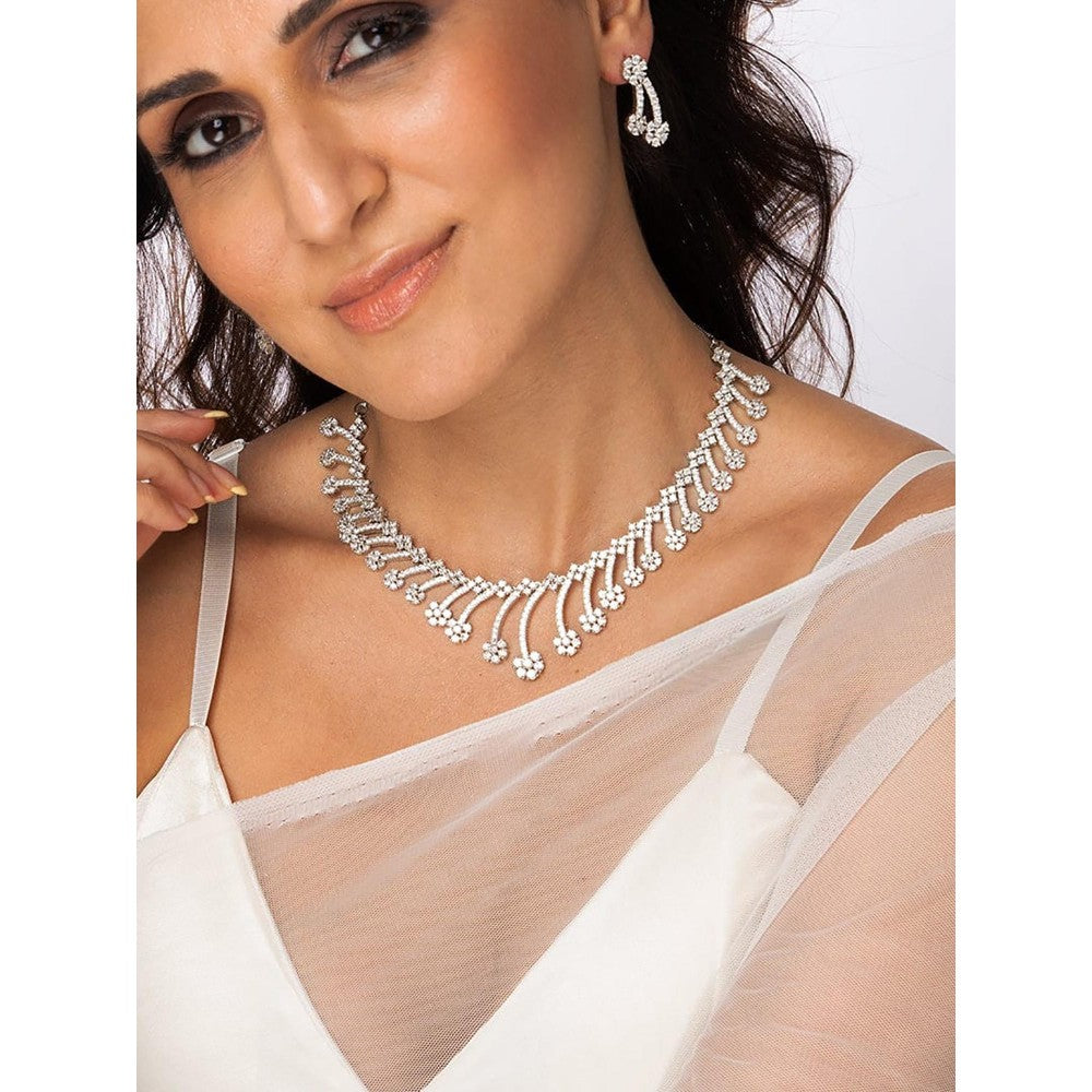 Joules By Radhika Majestic Leaf Necklace Set