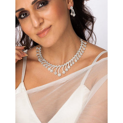 Joules By Radhika Majestic Leaf Necklace Set