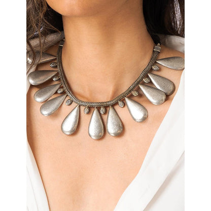 Joules By Radhika Bold Teardrop Statement Necklace