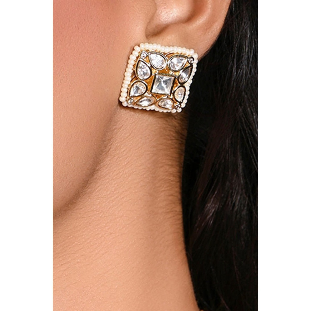Joules By Radhika Kundan Keshi Earrings
