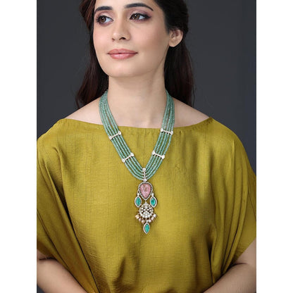 Joules By Radhika Verdant Multi-Strand Heart Necklace