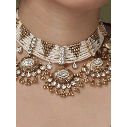 Joules By Radhika Jhoomer Dome Wedding Necklace Set