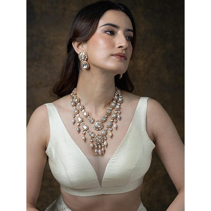 Joules By Radhika Royal Aura Layered Necklace Set