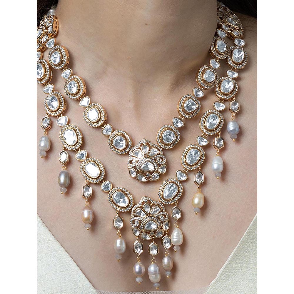 Joules By Radhika Royal Aura Layered Necklace Set