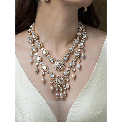 Joules By Radhika Royal Aura Layered Necklace Set