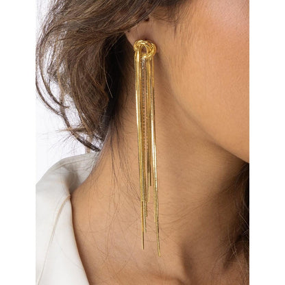Joules By Radhika Contemporary Tassel Drop Earrings
