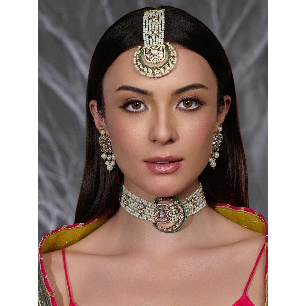 Joules By Radhika Divine Dazzle Bridal Ensemble Necklace Set