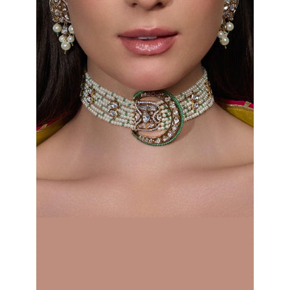 Joules By Radhika Divine Dazzle Bridal Ensemble Necklace Set