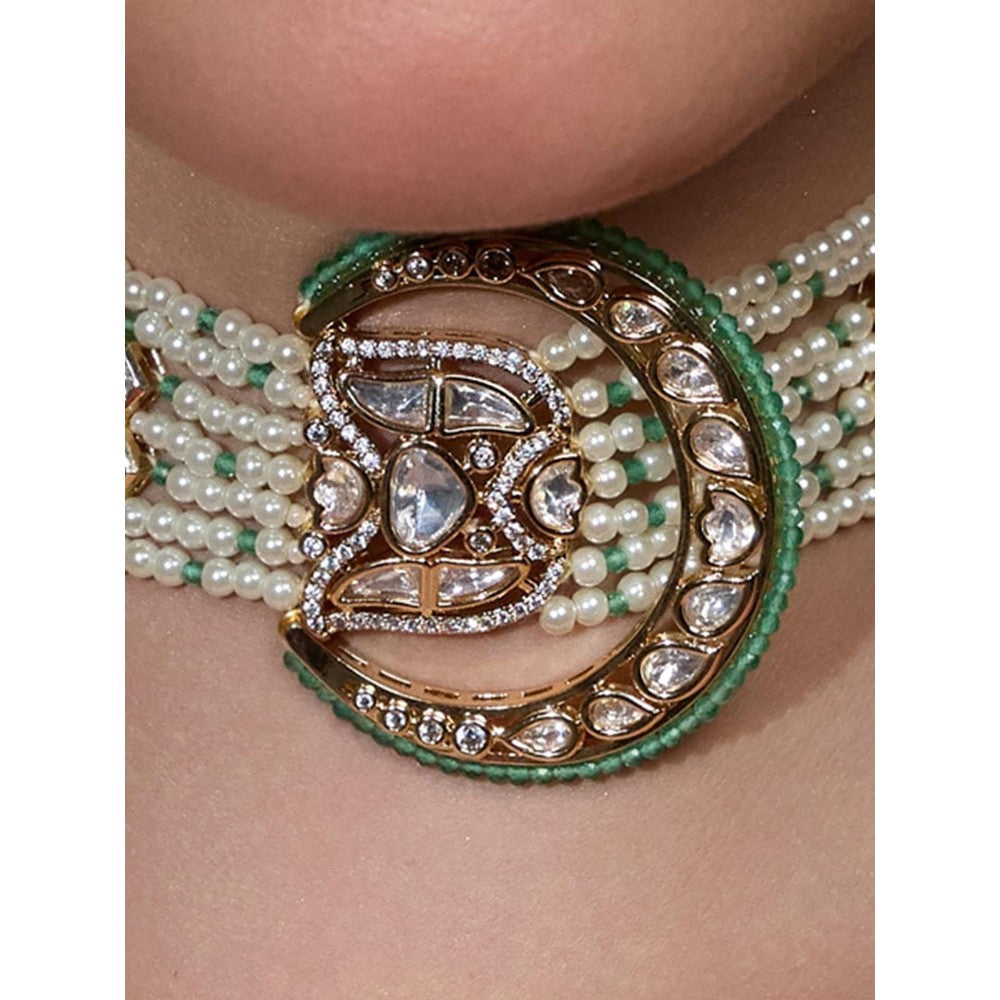 Joules By Radhika Divine Dazzle Bridal Ensemble Necklace Set