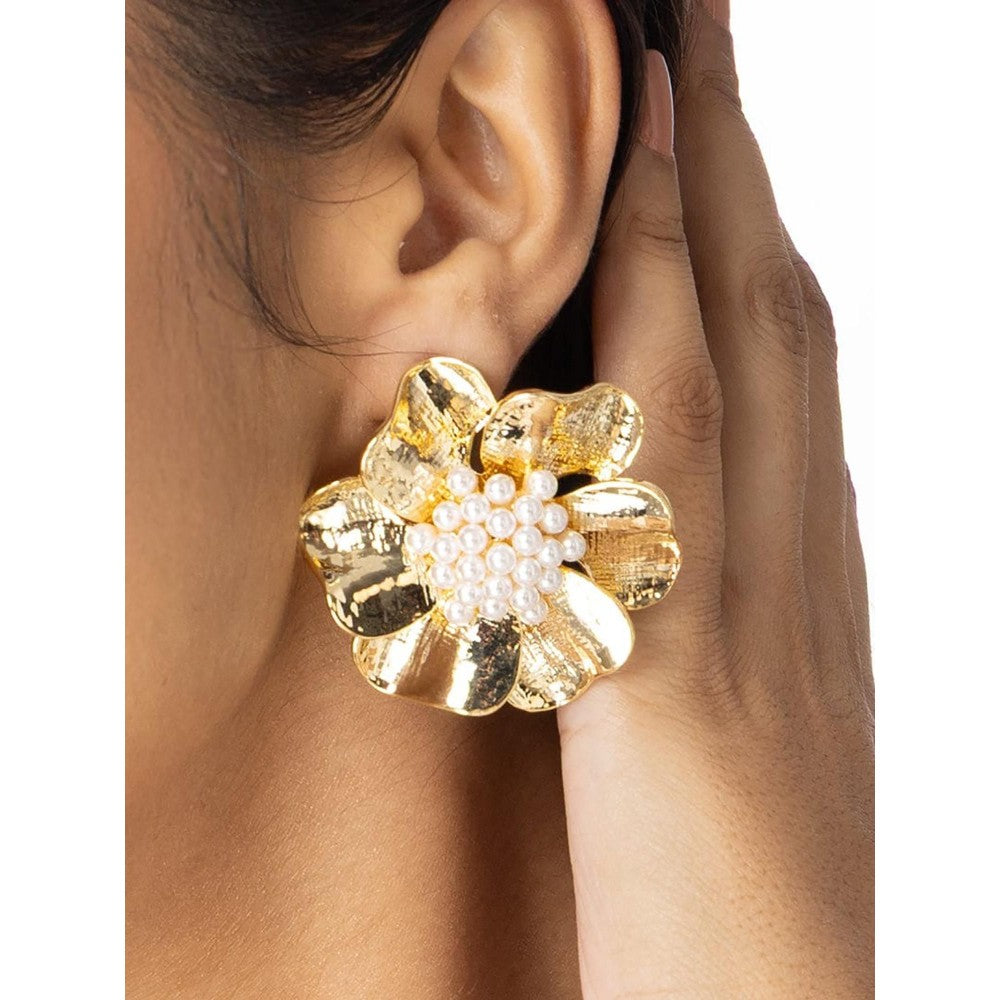 Joules By Radhika Gilded Bloom Stud