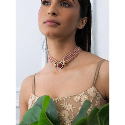 Joules By Radhika Magnificent Regal Choker Necklace Set
