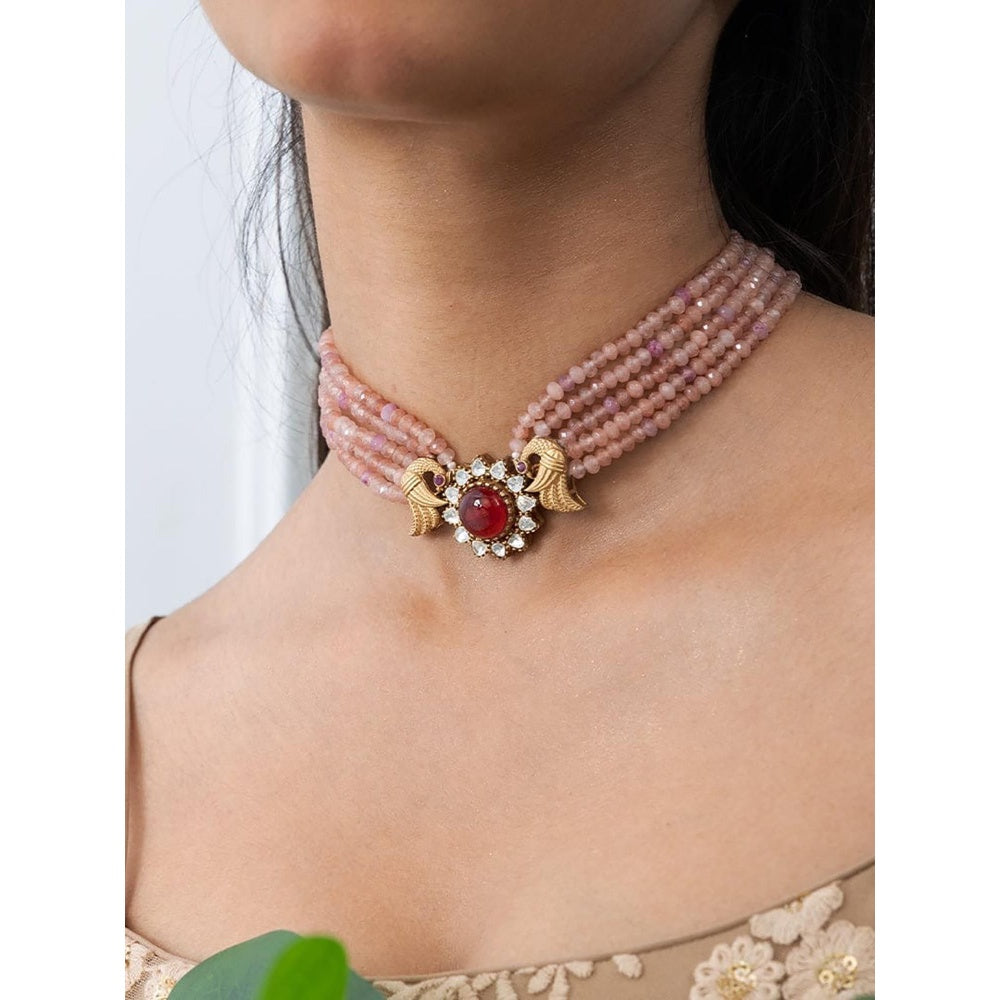 Joules By Radhika Magnificent Regal Choker Necklace Set