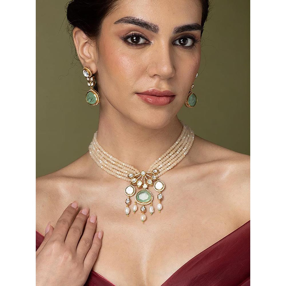 Joules By Radhika Ocean Mist Long Necklace Set