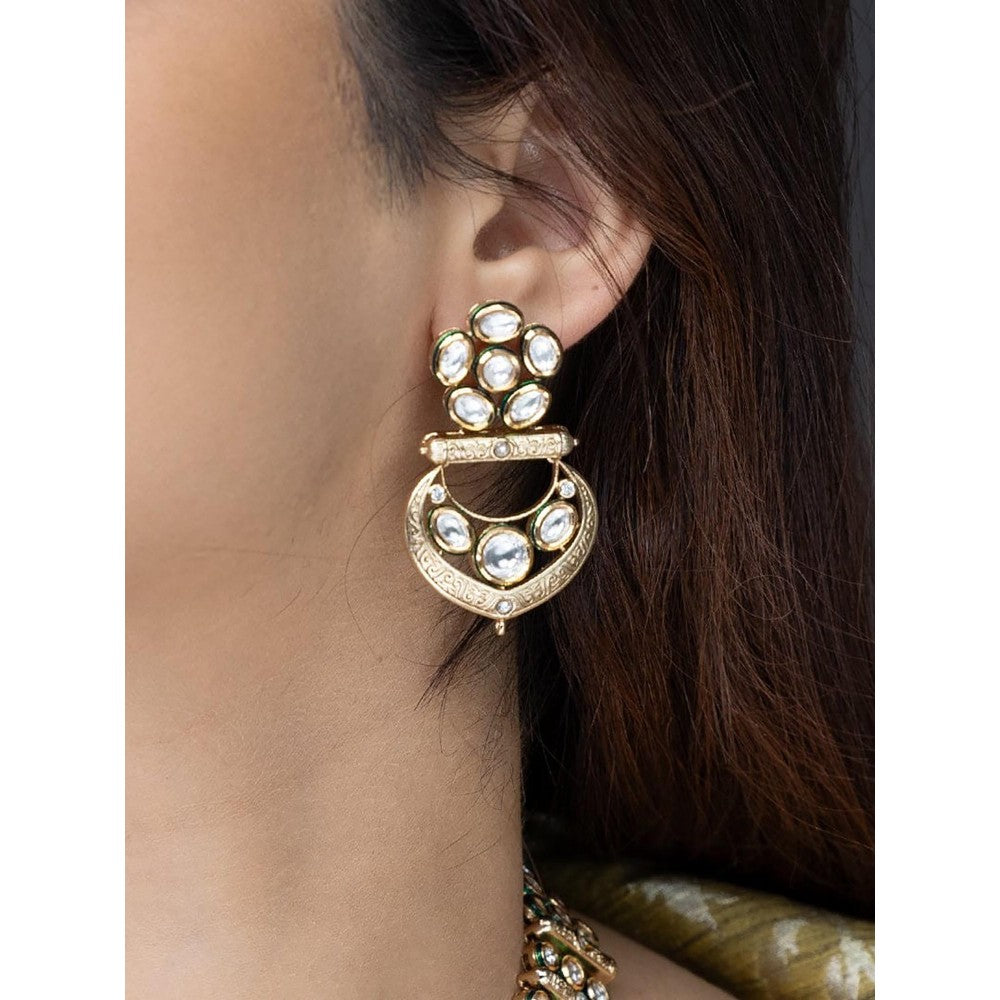 Joules By Radhika Lustrous Mirror-Work Necklace Set