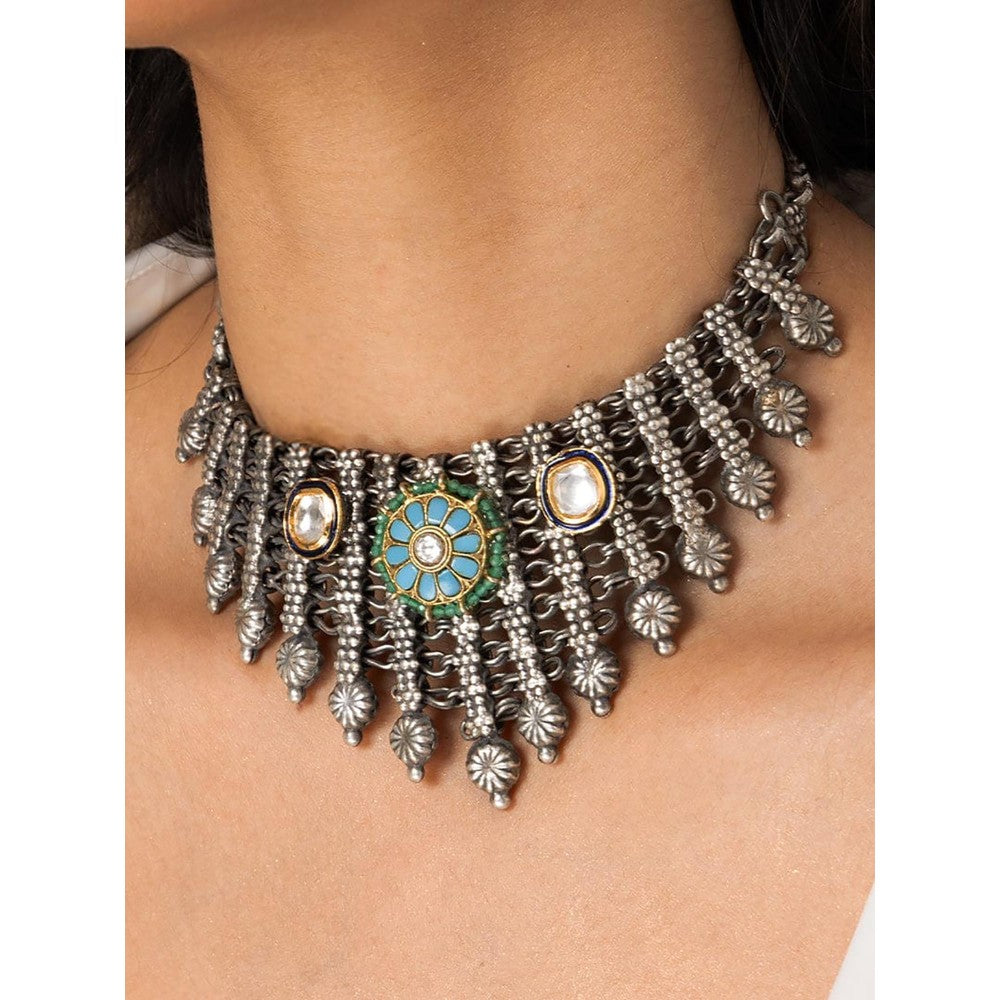 Joules By Radhika Traditional Ornate Choker Necklace