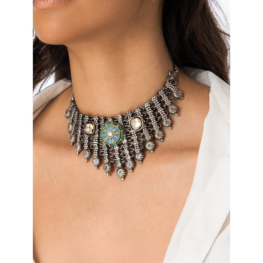 Joules By Radhika Traditional Ornate Choker Necklace