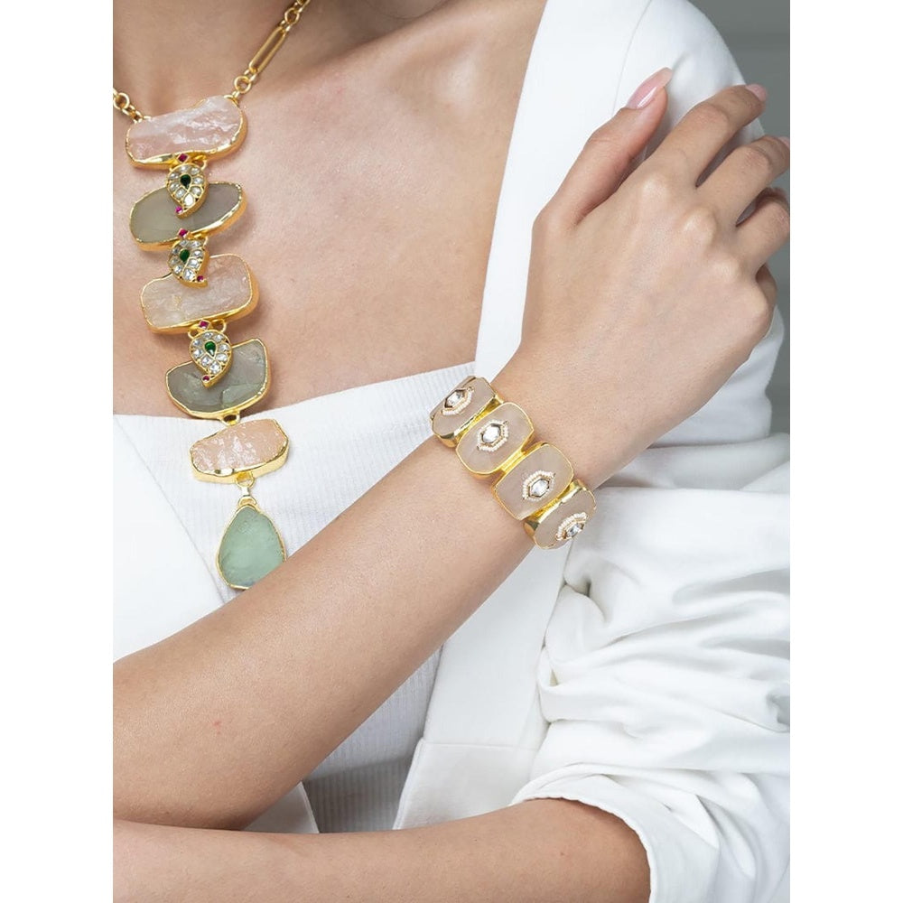 Joules By Radhika Blush Pink Enamel Bracelet