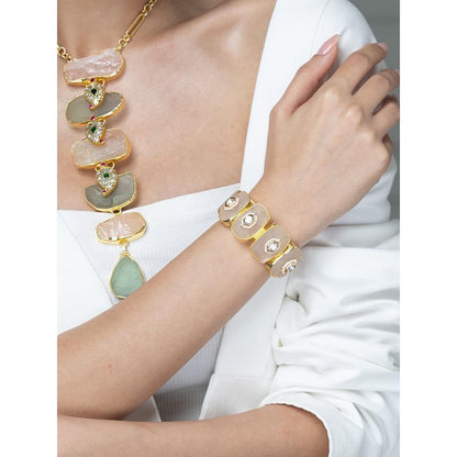 Joules By Radhika Blush Pink Enamel Bracelet