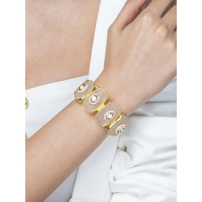 Joules By Radhika Blush Pink Enamel Bracelet