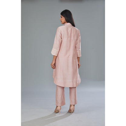 Kahani Lush Pink Floral Co-Ord (Set of 2)