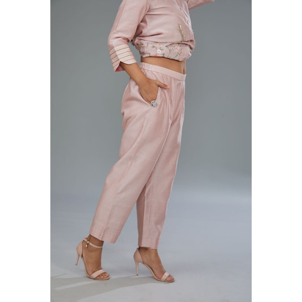 Kahani Lush Pink Floral Co-Ord (Set of 2)