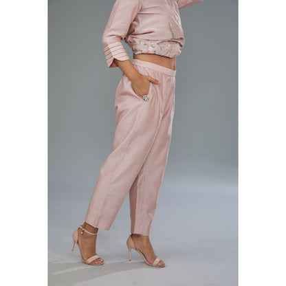 Kahani Lush Pink Floral Co-Ord (Set of 2)