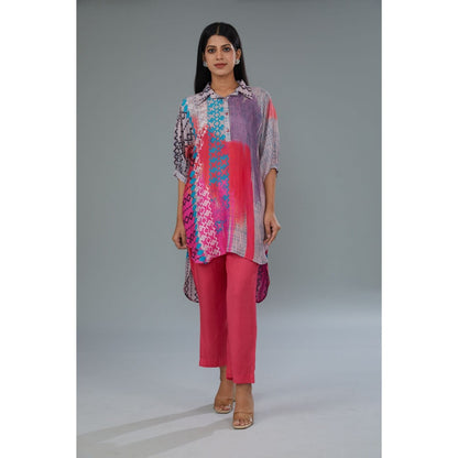 Kahani Lush Pink Printed Co-Ord (Set of 2)