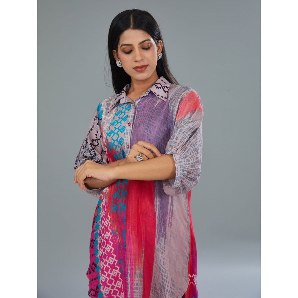 Kahani Lush Pink Printed Co-Ord (Set of 2)