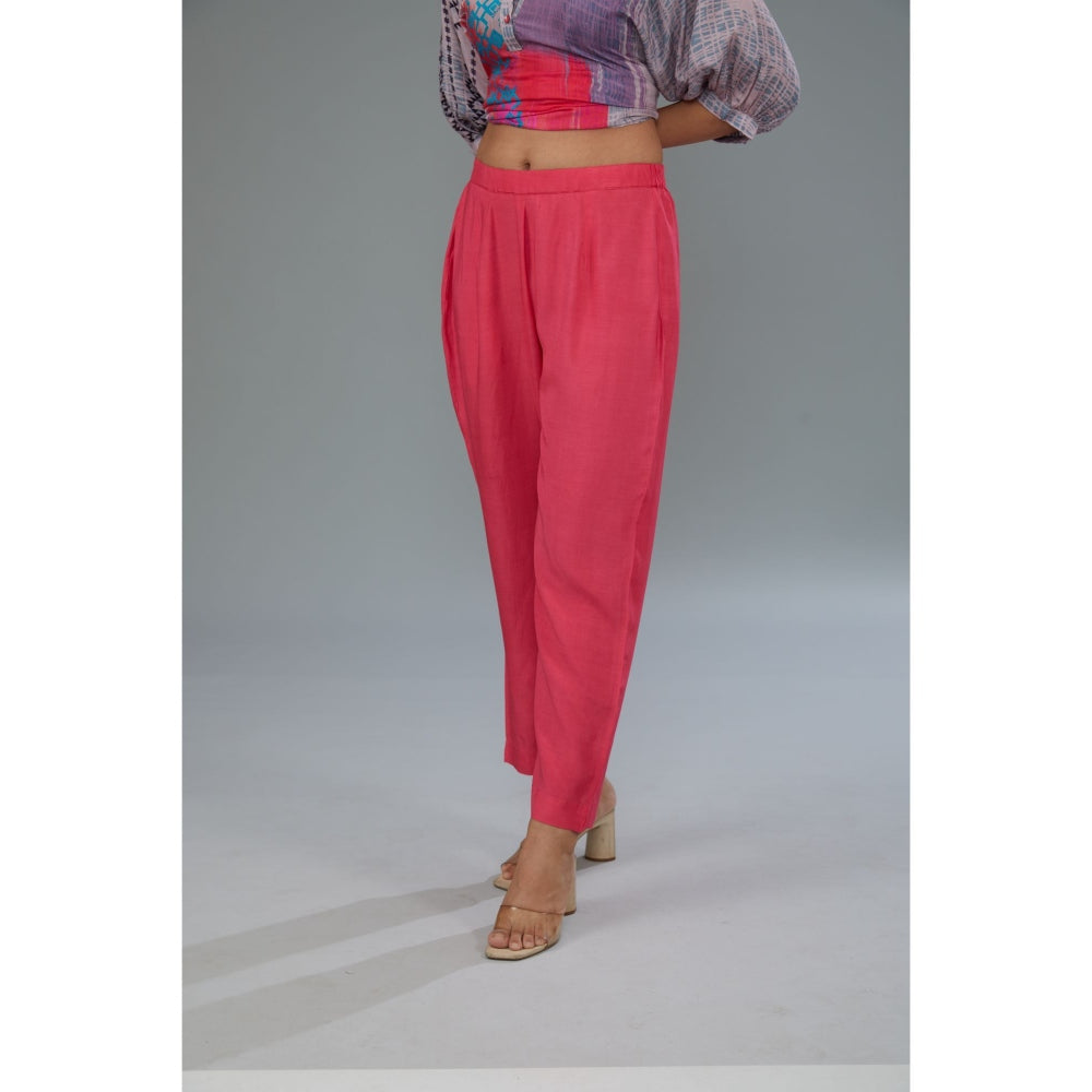 Kahani Lush Pink Printed Co-Ord (Set of 2)