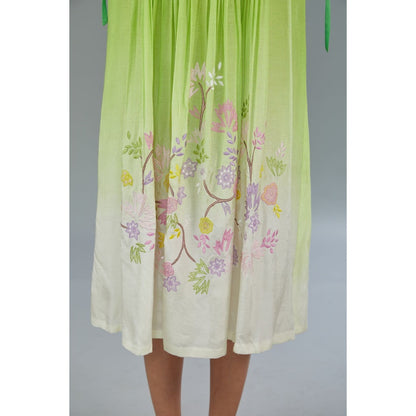 Kahani Lush Green Ombre Dress