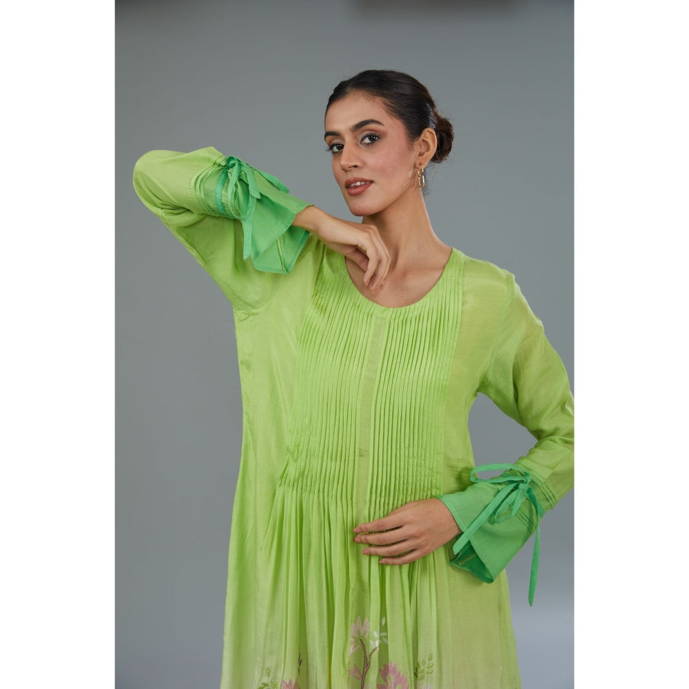 Kahani Lush Green Ombre Dress