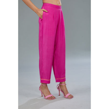 Kahani Lush Pink Floral Co-Ord (Set of 2)