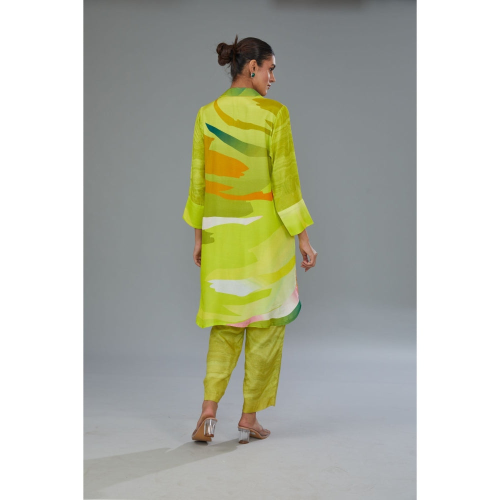 Kahani Lush Green Printed Co-Ord (Set of 2)