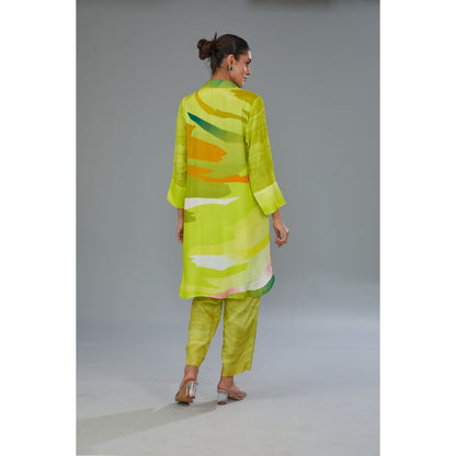 Kahani Lush Green Printed Co-Ord (Set of 2)