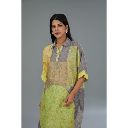Kahani Lush Grey Printed Co-Ord (Set of 2)