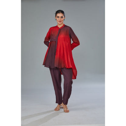 Kahani Lush Multi Color Ombre Co-Ord (Set of 2)