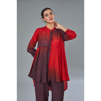 Kahani Lush Multi Color Ombre Co-Ord (Set of 2)