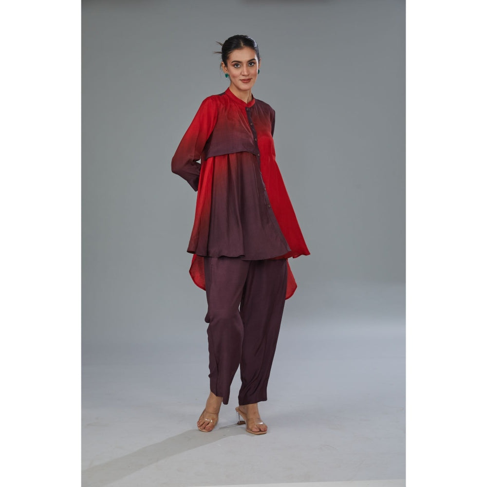 Kahani Lush Multi Color Ombre Co-Ord (Set of 2)