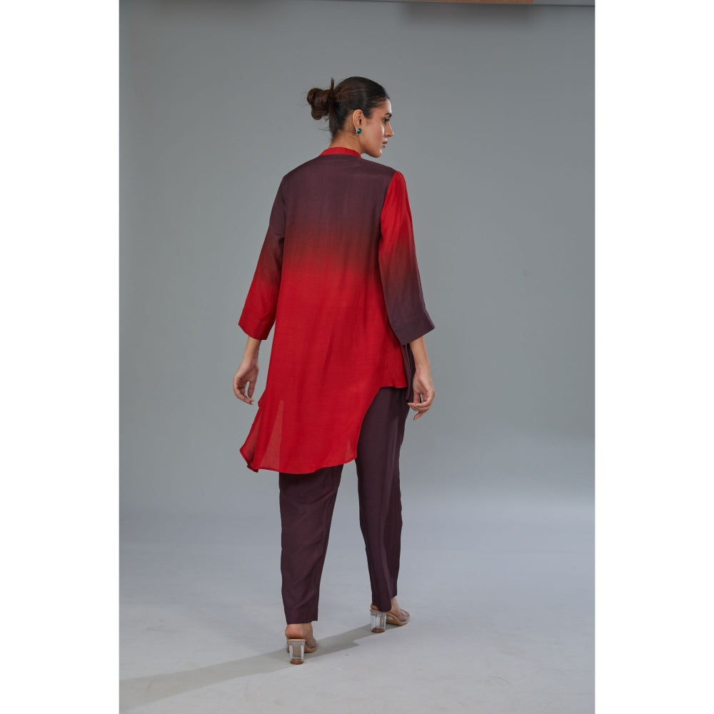 Kahani Lush Multi Color Ombre Co-Ord (Set of 2)