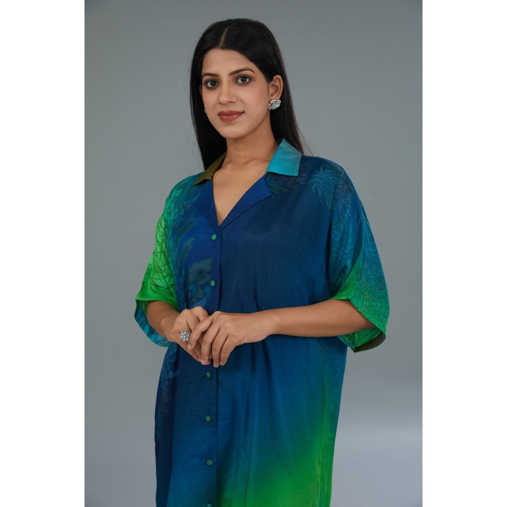 Kahani Lush Multi Color Ombre Co-Ord (Set of 2)