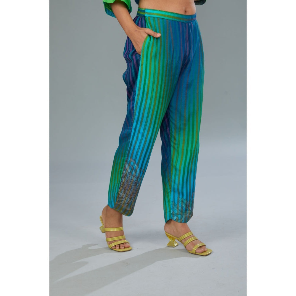 Kahani Lush Multi Color Ombre Co-Ord (Set of 2)