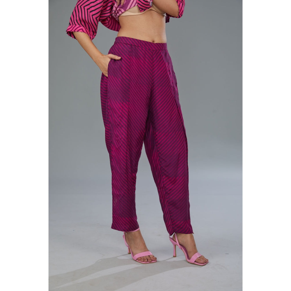 Kahani Lush Pink Floral Co-Ord (Set of 2)