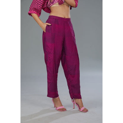 Kahani Lush Pink Floral Co-Ord (Set of 2)