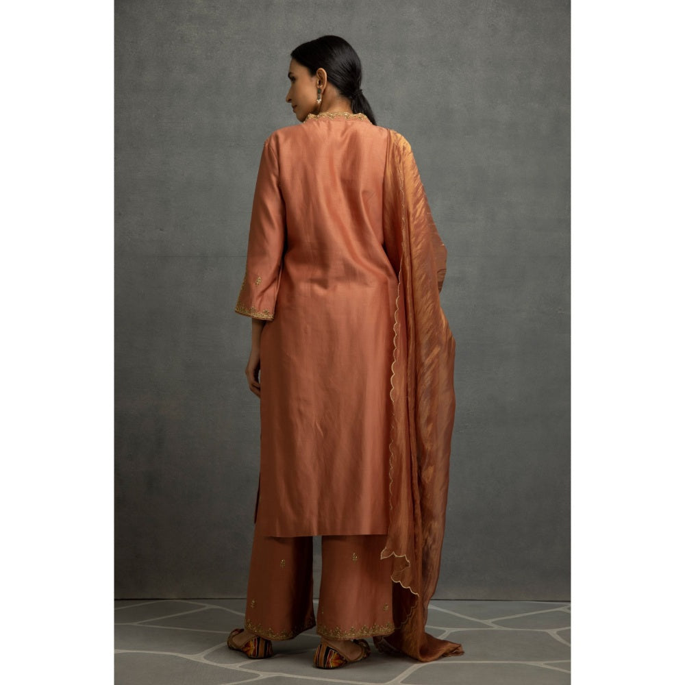 Kahani Lush Light Brown Kurta & Pant with Dupatta (Set of 3)