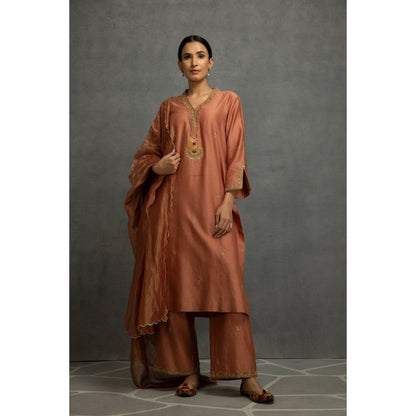 Kahani Lush Light Brown Kurta & Pant with Dupatta (Set of 3)