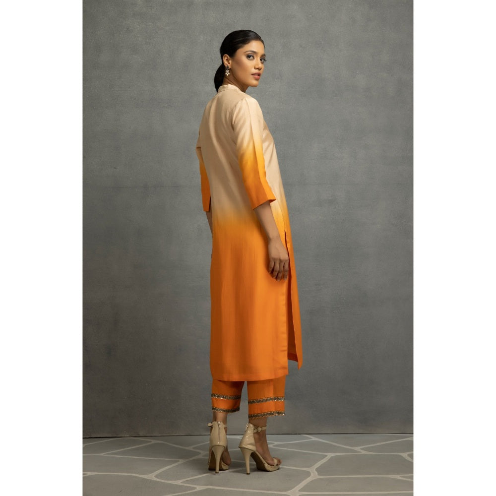 Kahani Lush Ombre Orange Kurta & Pant (Set of 2)