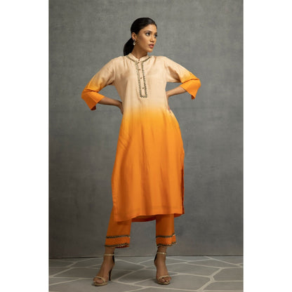 Kahani Lush Ombre Orange Kurta & Pant (Set of 2)