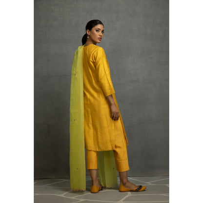 Kahani Lush Yellow Kurta & Pant with Dupatta (Set of 3)