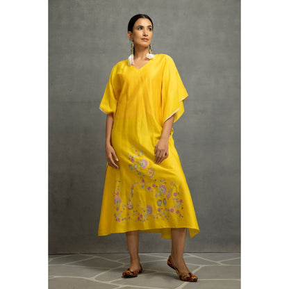 Kahani Lush Yellow Kaftans Dress